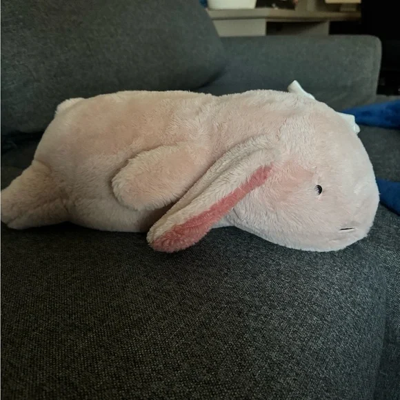 Pink Plush Bunny with Bow - Picture 2 of 4